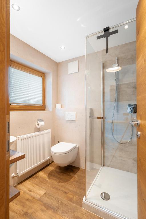 Koupelna v ubytování Appartements Retthäusl