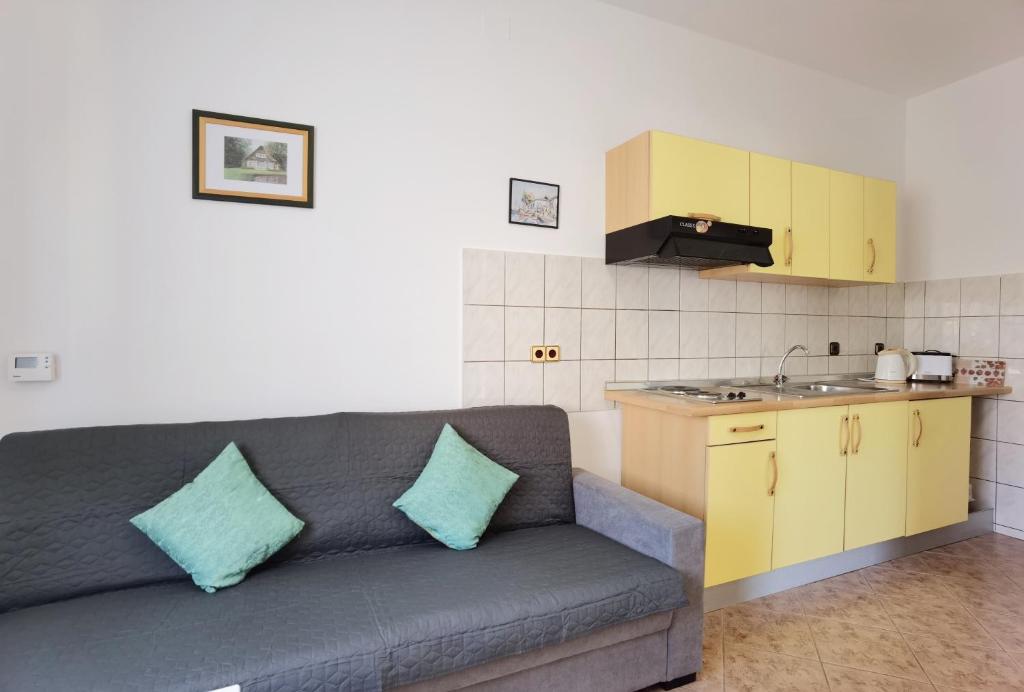 Kuchyň nebo kuchyňský kout v ubytování LiLu Apartments