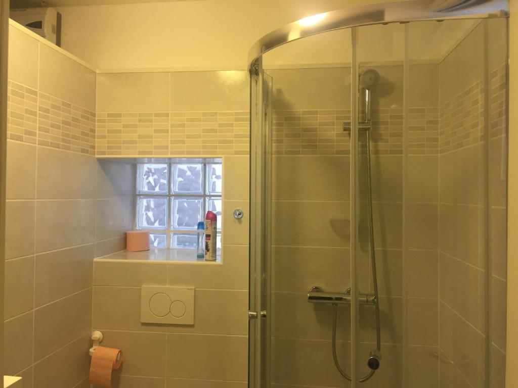 Koupelna v ubytování Hostel Piran