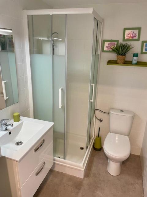 Kúpeľňa v ubytovaní Grand Studio bahia2 501 avec terrasse face mer et coeur d Empuriabrava
