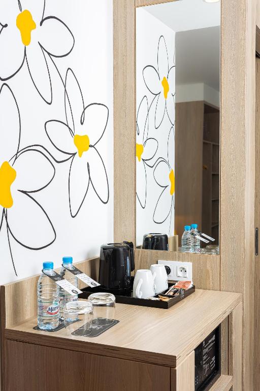 Kuchyň nebo kuchyňský kout v ubytování Hotel Carlton