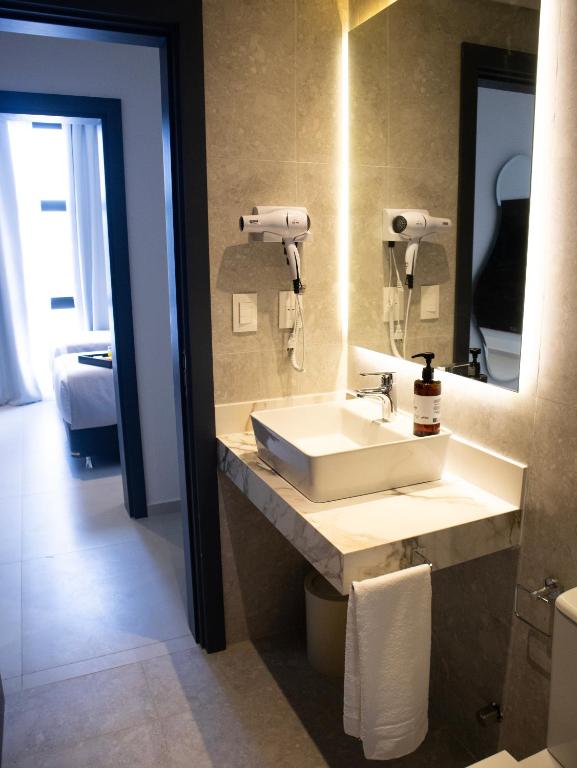 Koupelna v ubytování Divina Tower Apart Hotel