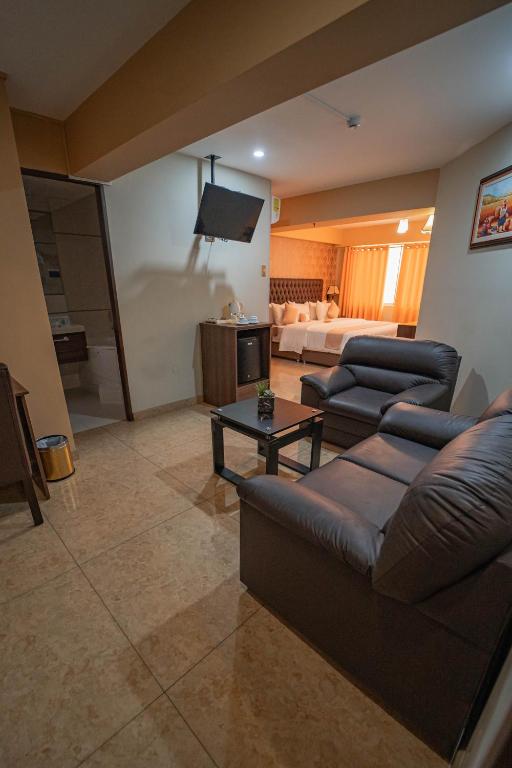 Posezení v ubytování Gran Recreo Hotel - Trujillo - Perú