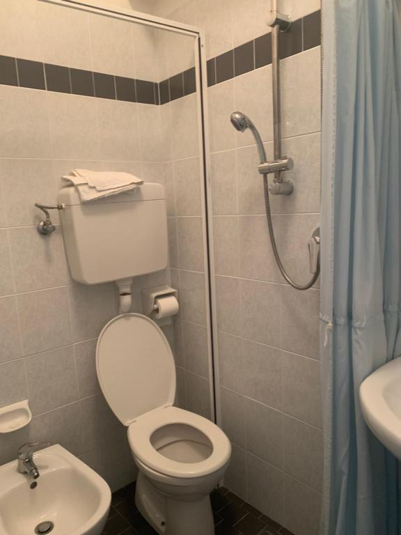 Koupelna v ubytování Hotel Sissi
