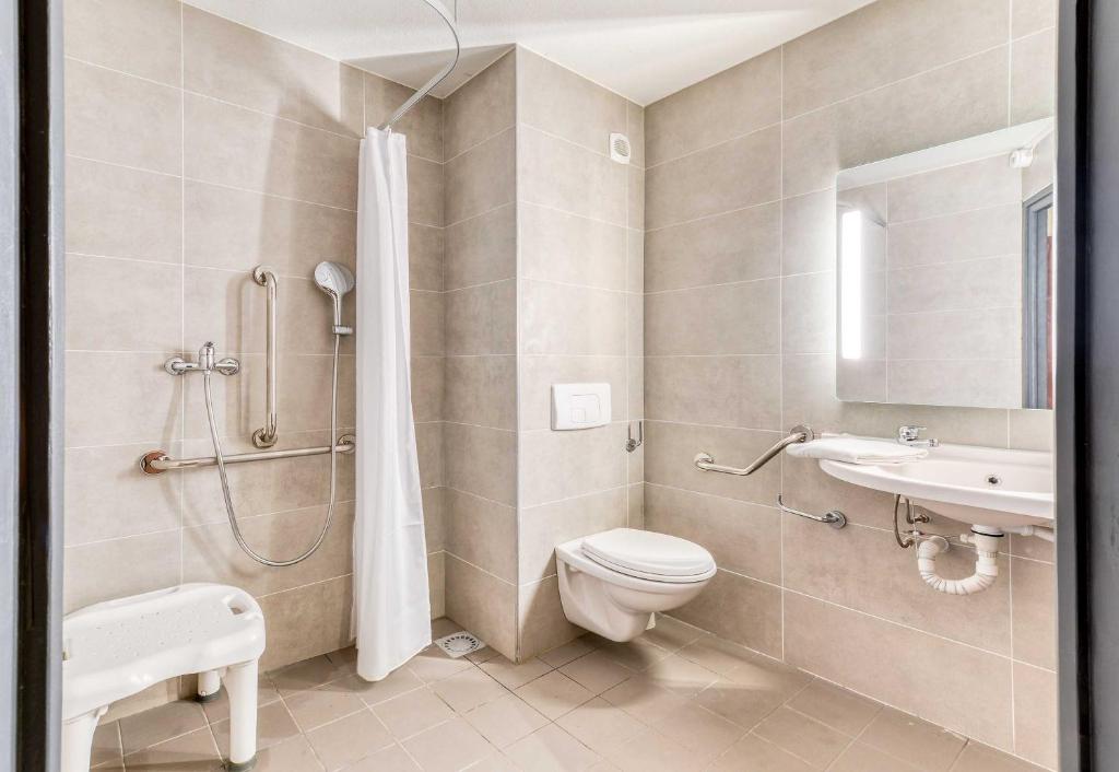 Koupelna v ubytování B&B HOTEL Montpellier Sud Lattes