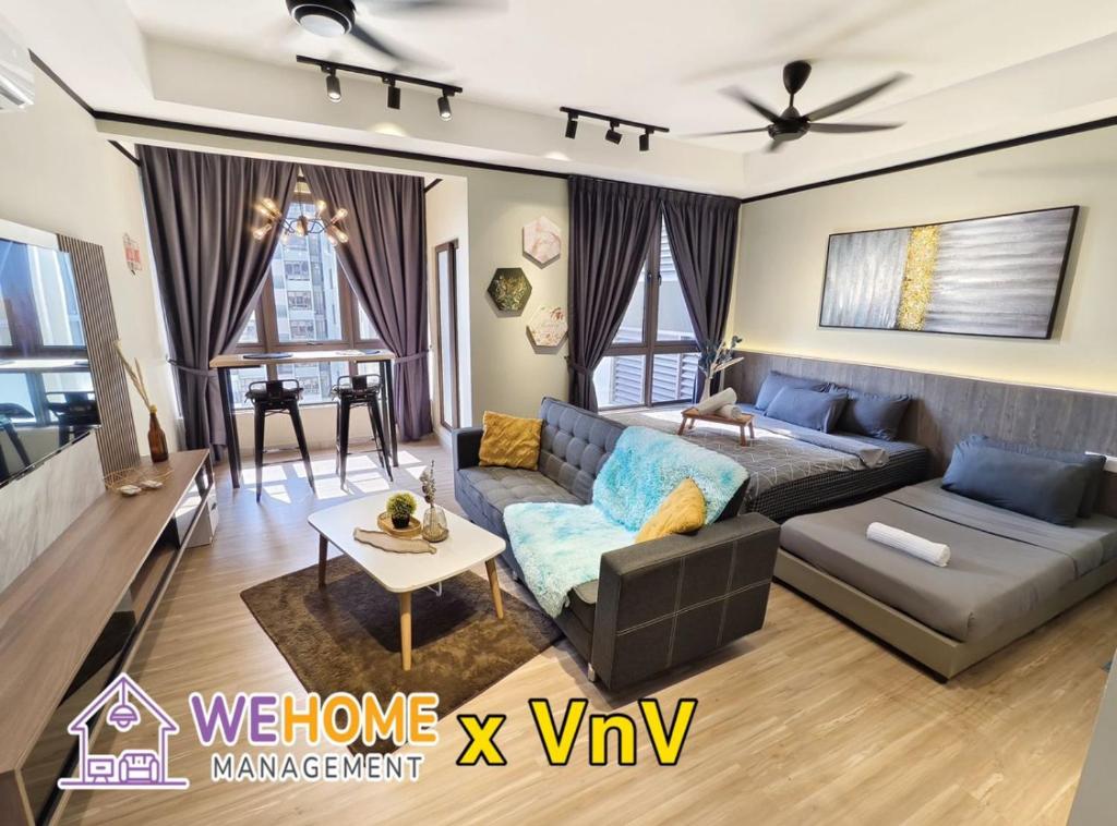 Bali Residences Homestay Melaka Town - Studio Avec Lit Double Et Lit Simple - Vue Sur Mer