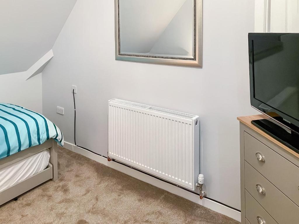 Een TV en/of entertainmentcenter bij Gleaner Lea Apartment
