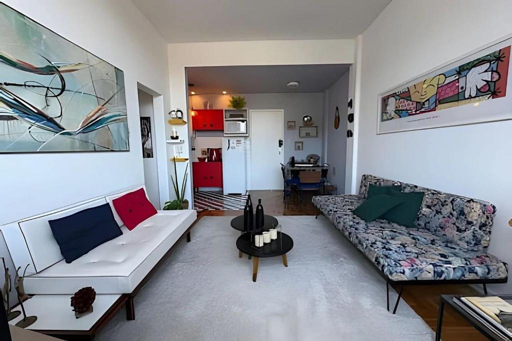 Χώρος καθιστικού στο Charme Alto Teresópolis