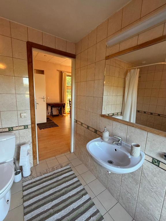 Koupelna v ubytování Eha Farmstay