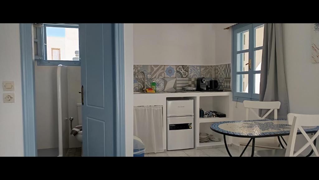 Kuchyň nebo kuchyňský kout v ubytování Pico Bello Patmos 22