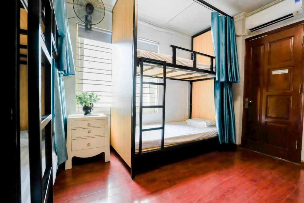 Postel nebo postele na pokoji v ubytování Panda Backpackers Hostel - the best choice in Hà Nội Old Quater