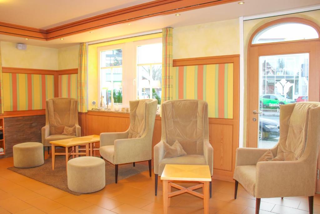 Posezení v ubytování Hotel Goldenes Fass in Rothenburg ob der Tauber