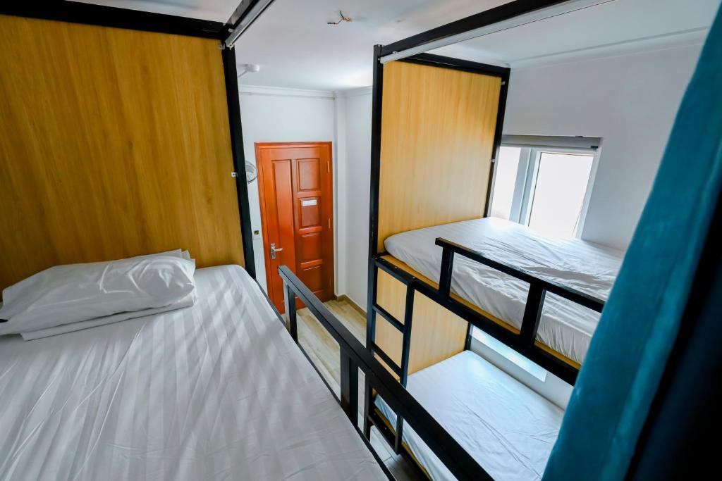Postel nebo postele na pokoji v ubytování Panda Backpackers Hostel - the best choice in Hà Nội Old Quater