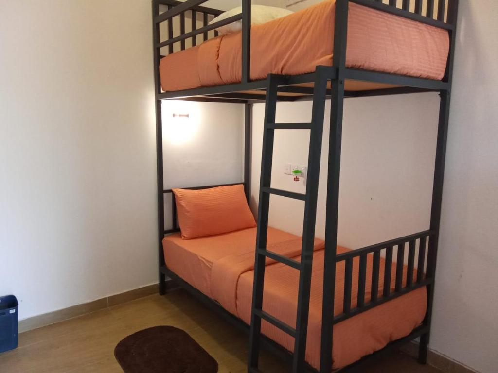 Palanda nebo palandy na pokoji v ubytování Nifty Hostel Ella