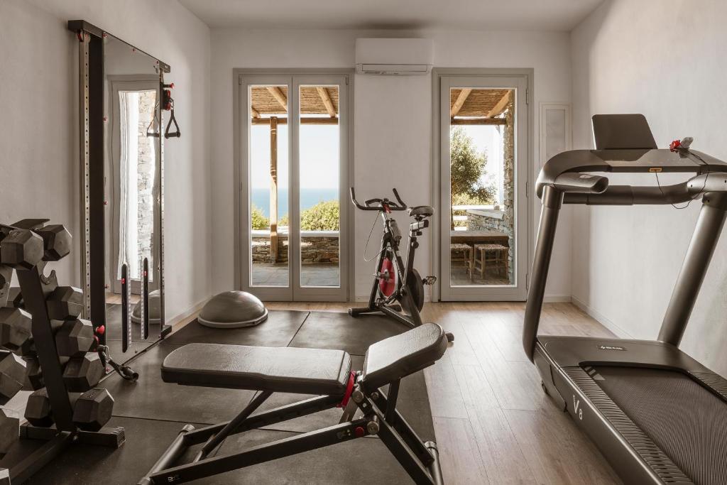Fitness centrum a/nebo fitness zařízení v ubytování Gerofinikas Boutique Hotel
