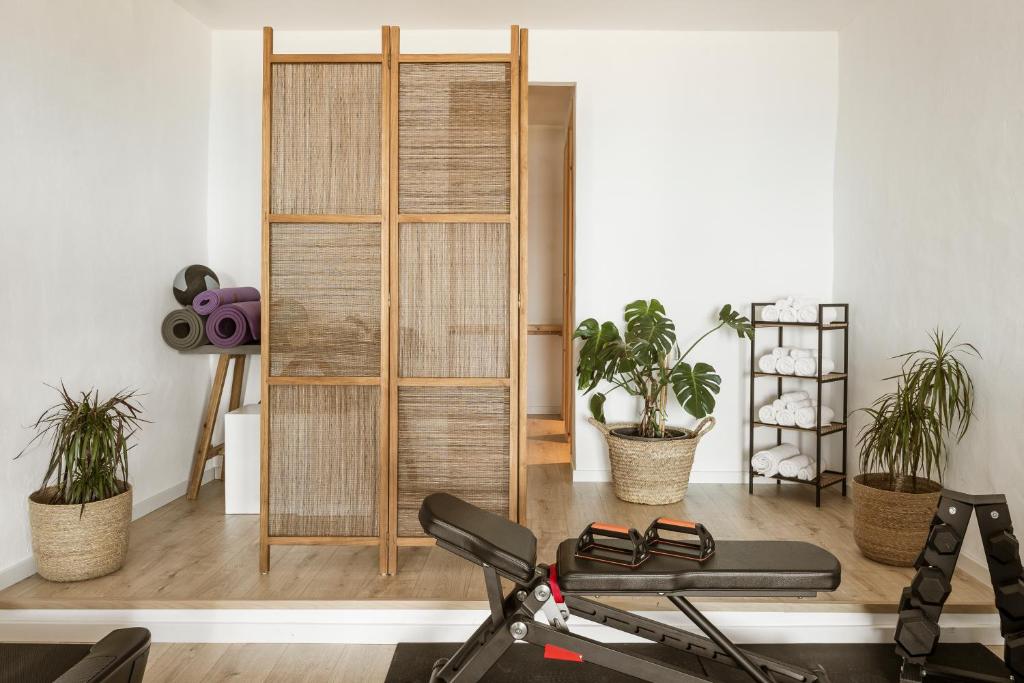 Fitness centrum a/nebo fitness zařízení v ubytování Gerofinikas Boutique Hotel