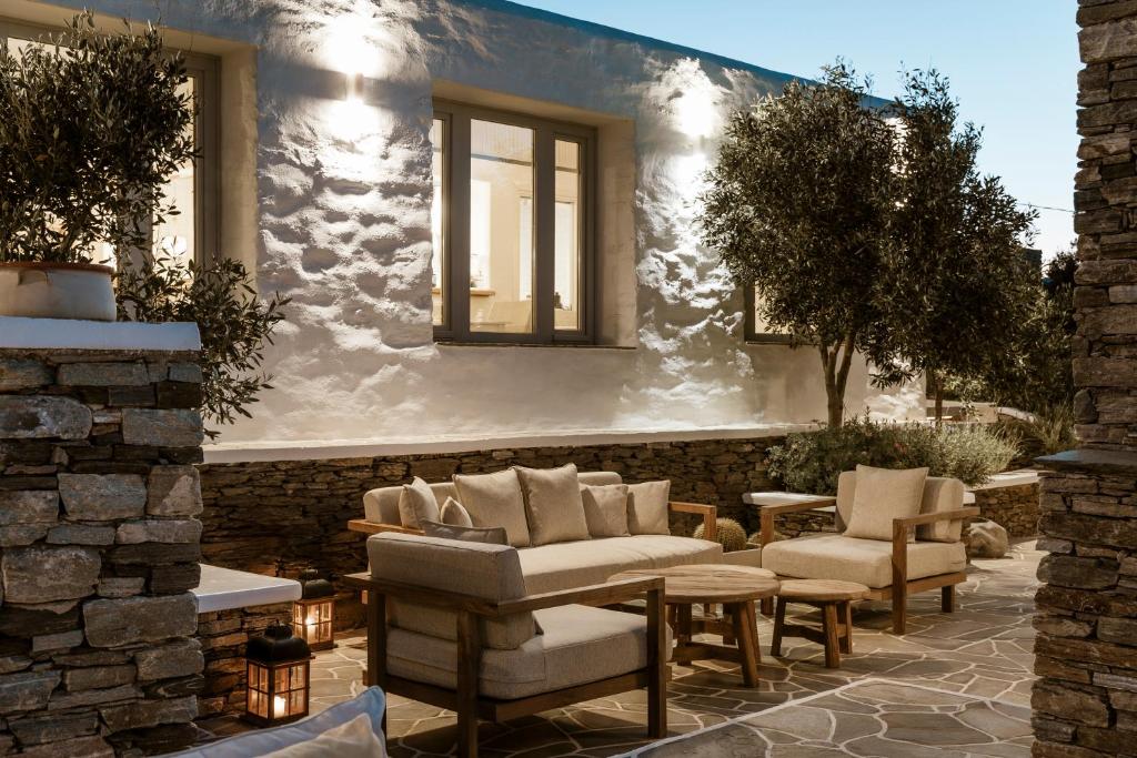 Posezení v ubytování Gerofinikas Boutique Hotel