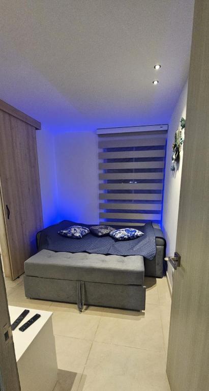 Postel nebo postele na pokoji v ubytování Apartamento moderno en 9 piso