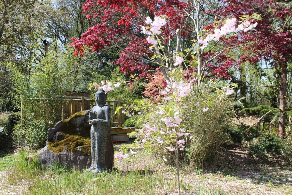 Κήπος έξω από το Gîte de Beltaine en Brocéliande SPA et bain nordique