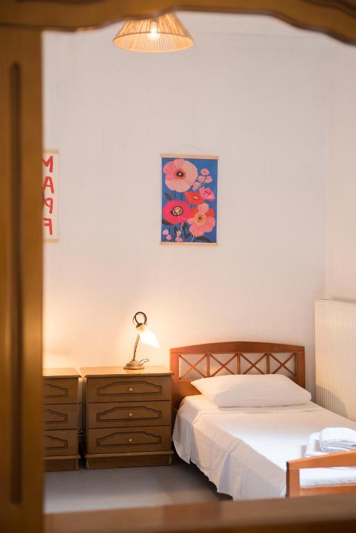 Postel nebo postele na pokoji v ubytování Hestia