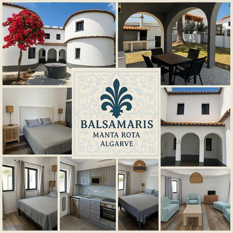 a collage of pictures of a villa at Balsamaris in Manta Rota