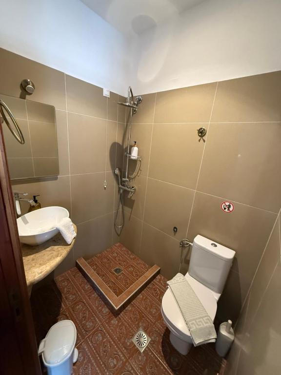 Koupelna v ubytování Corali rooms pelion