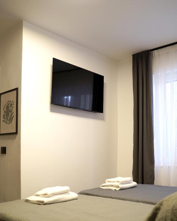 TV a/nebo společenská místnost v ubytování Fole Apart Hotel