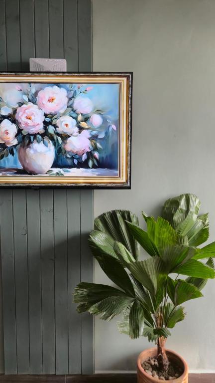 Et tv og/eller underholdning på Apartamento en Armenia - Con Piscina