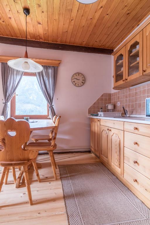 Kuchyň nebo kuchyňský kout v ubytování Mountain View Apartments - Pr` Potovcn`k