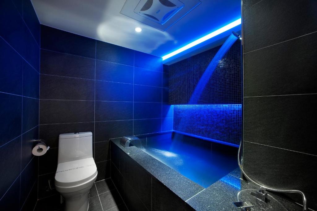Koupelna v ubytování Seven Fukun Hotel