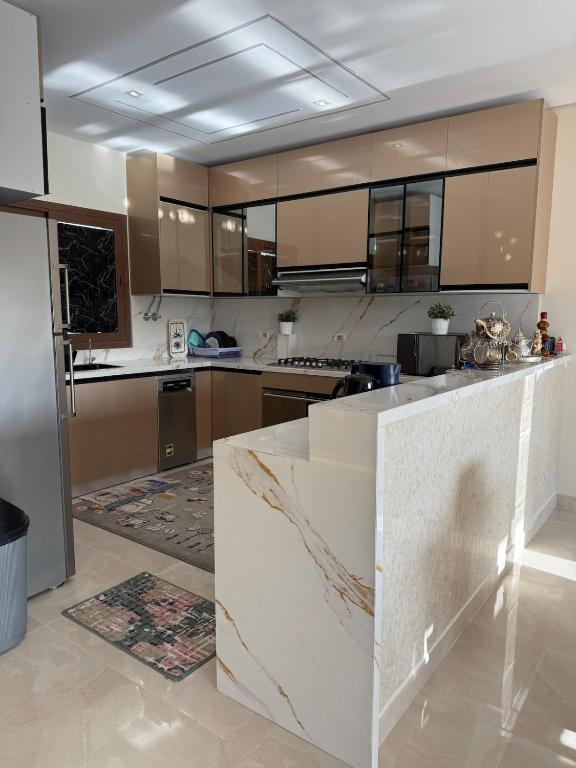 Kuchyň nebo kuchyňský kout v ubytování Luxury villa in Madinty