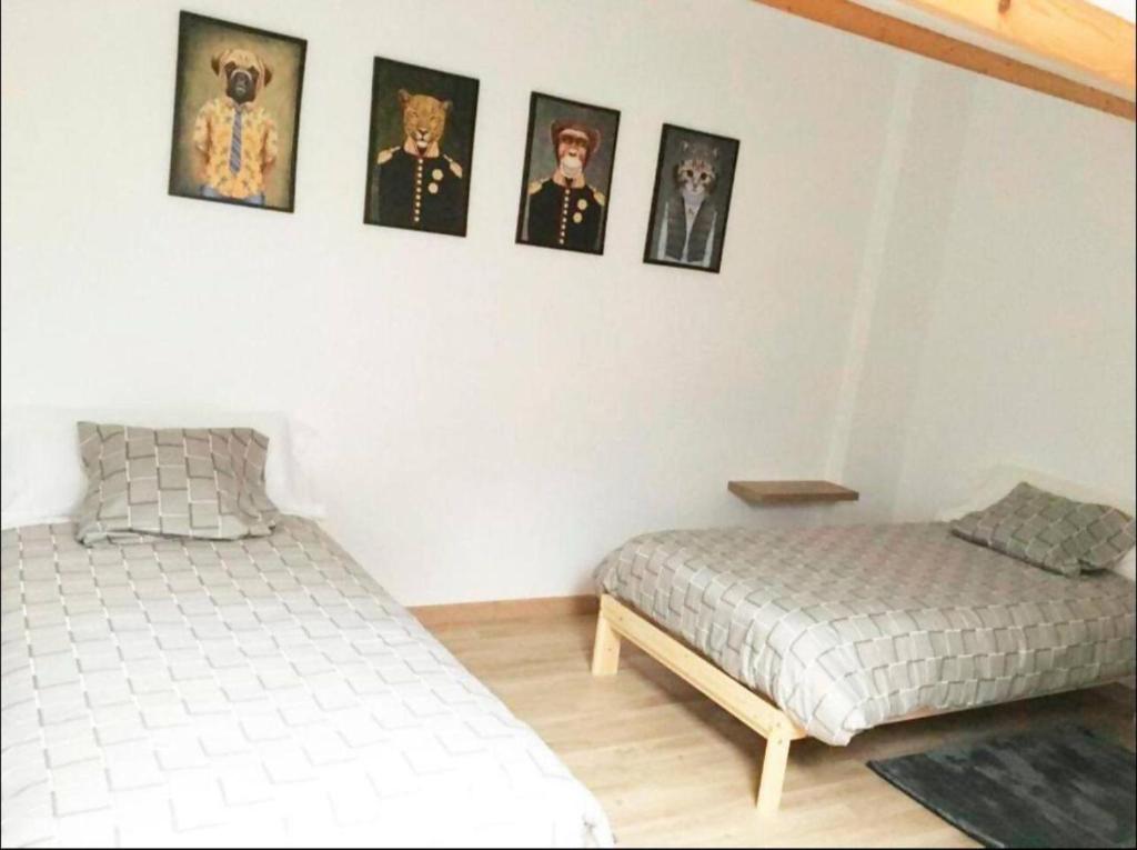 Posteľ alebo postele v izbe v ubytovaní Casa dos Cantares