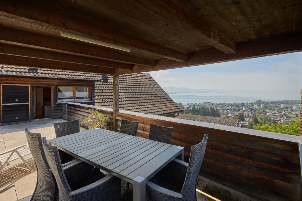 Balkón nebo terasa v ubytování Außergewöhnliches Loft am Pfänderhang mit Seeblick