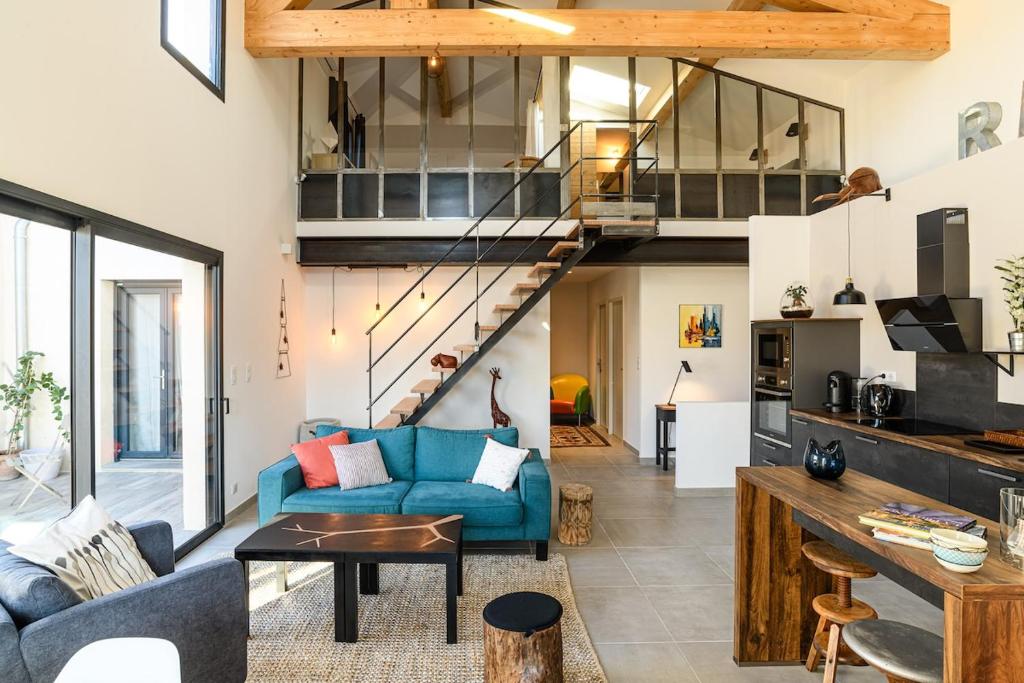 Χώρος καθιστικού στο Loft en Provence - Terrasse-Climatisation-Proche Golf et Luberon