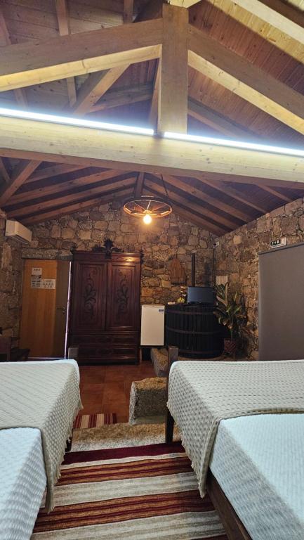 Uma área de estar em Quinta Lama de Cima