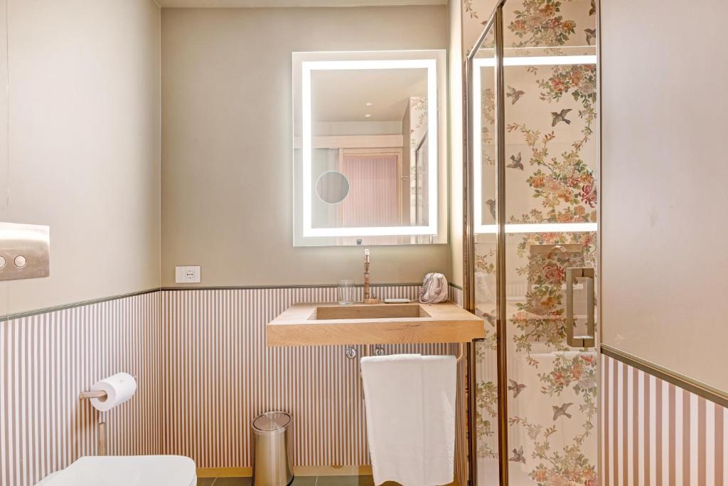 Koupelna v ubytování QC room Milano Porta Romana
