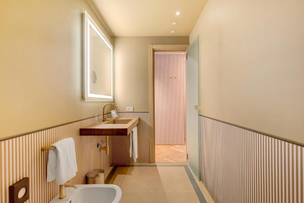 Koupelna v ubytování QC room Milano Porta Romana