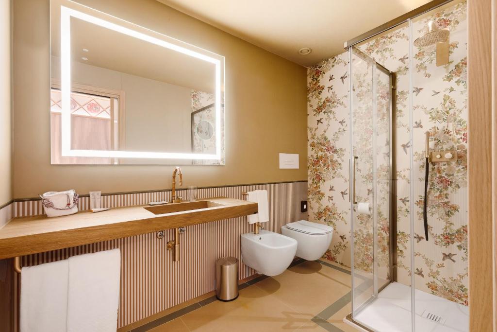 Koupelna v ubytování QC room Milano Porta Romana