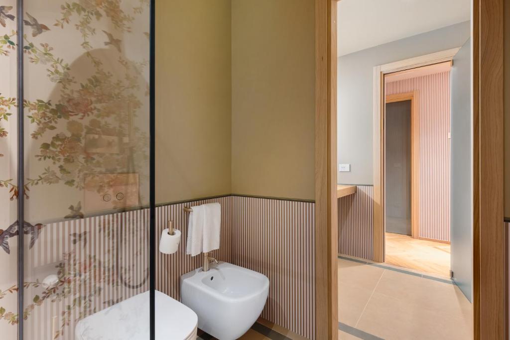 Koupelna v ubytování QC room Milano Porta Romana