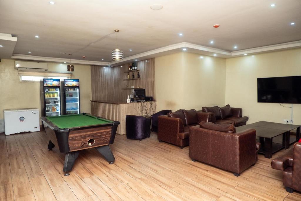 TV a/nebo společenská místnost v ubytování Apartment 19