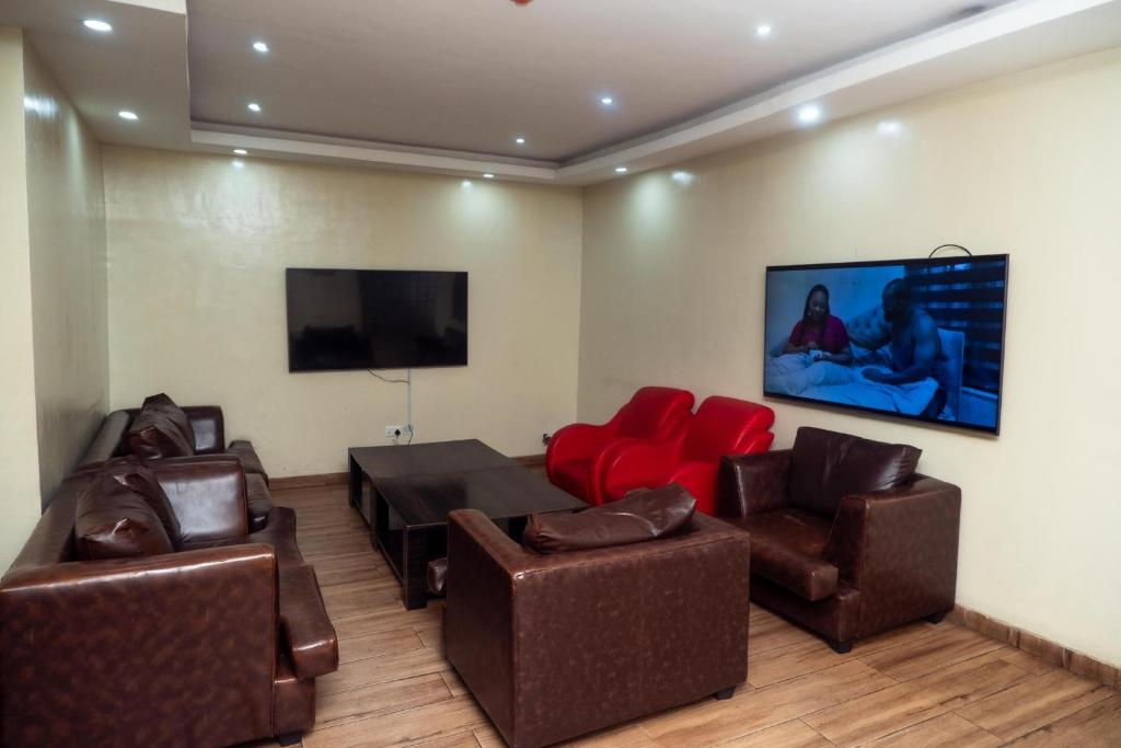 TV a/nebo společenská místnost v ubytování Apartment 19