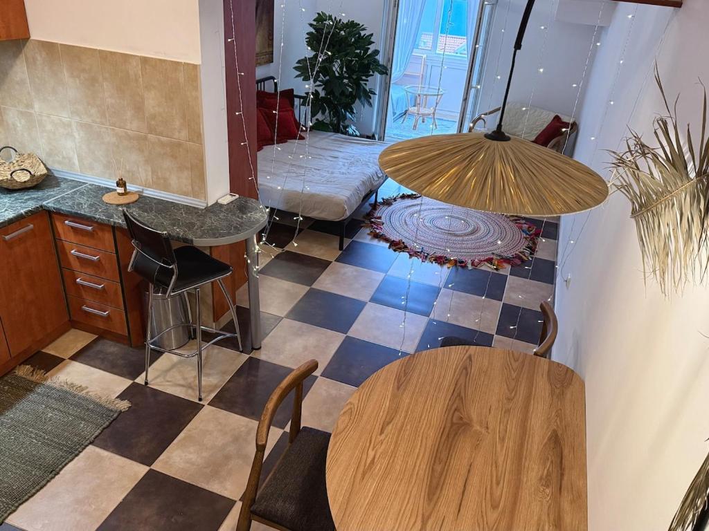 Istumisnurk majutusasutuses Sea view apartment in Stoliv, Markov Rt