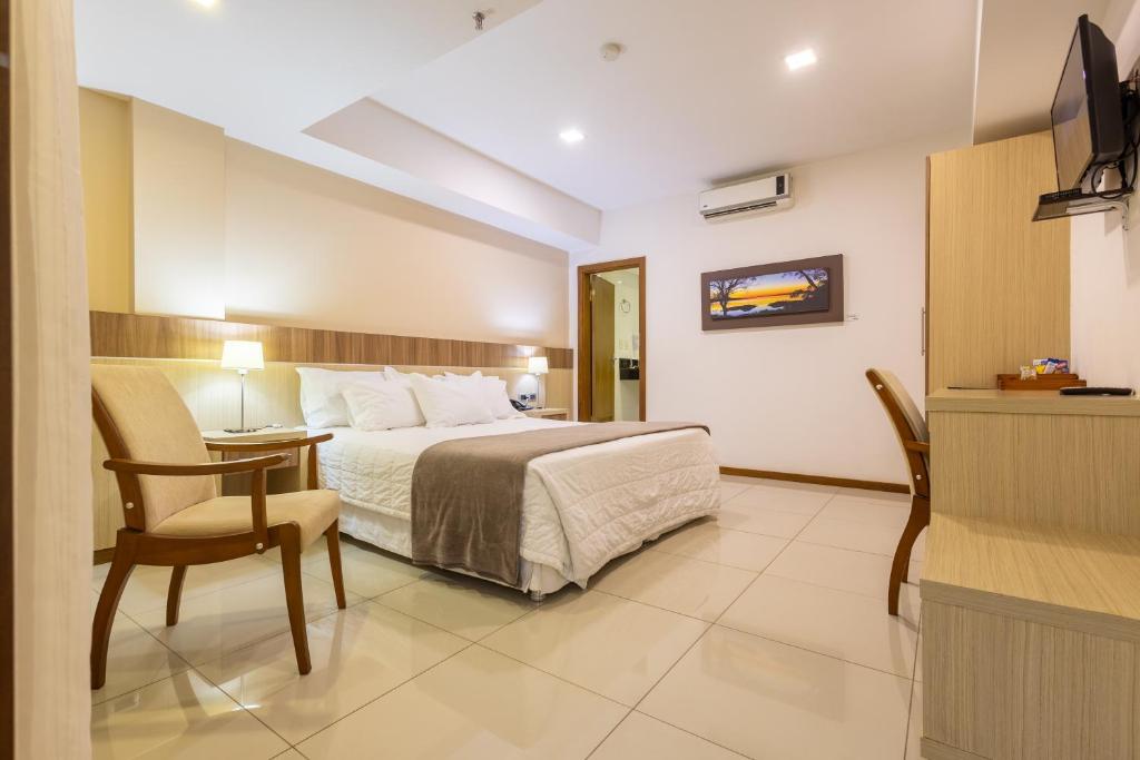 TV a/nebo společenská místnost v ubytování Bella Vista Hotel - Encarnación