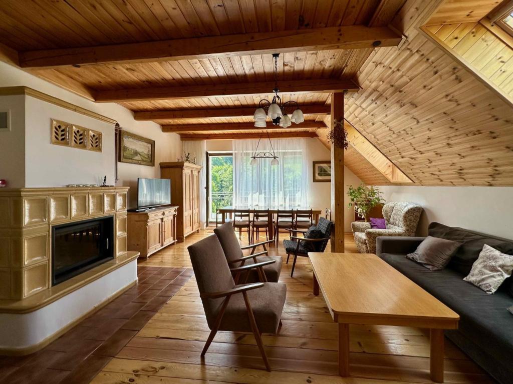 Posezení v ubytování Apartmány Český Ráj