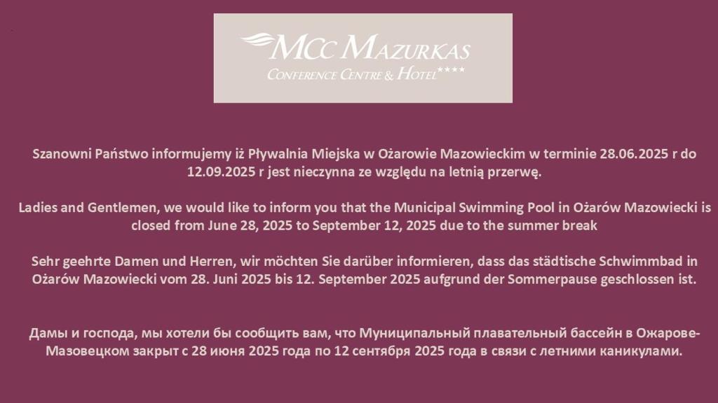 a document describing the mccmasters computer cancer treatment plan at Hotel Mazurkas in Ożarów Mazowiecki
