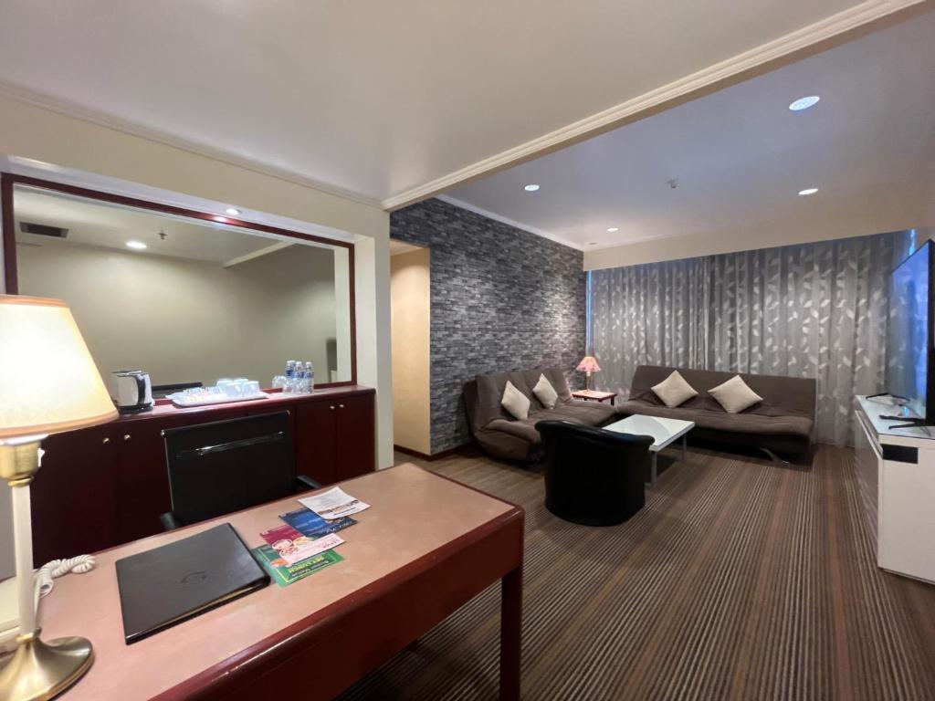 Posezení v ubytování Hotel Shangri-la Kota Kinabalu