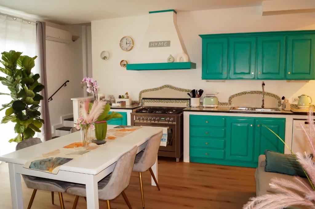 Køkken eller tekøkken på Villa Adriana