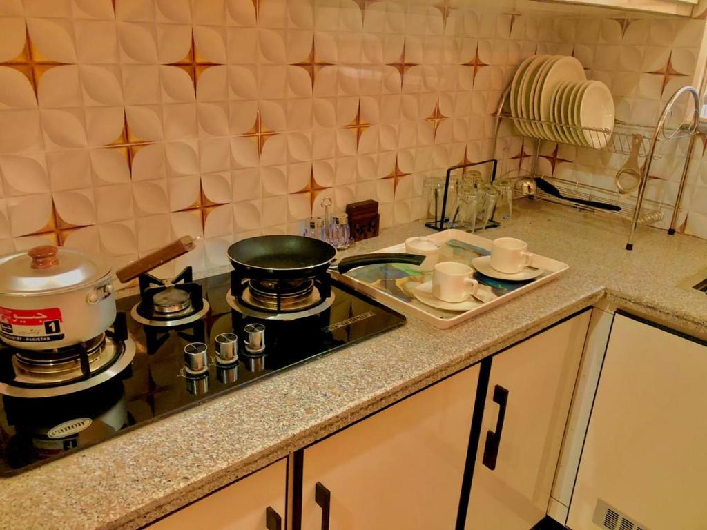 Küche/Küchenzeile in der Unterkunft Luxury Family Apartment