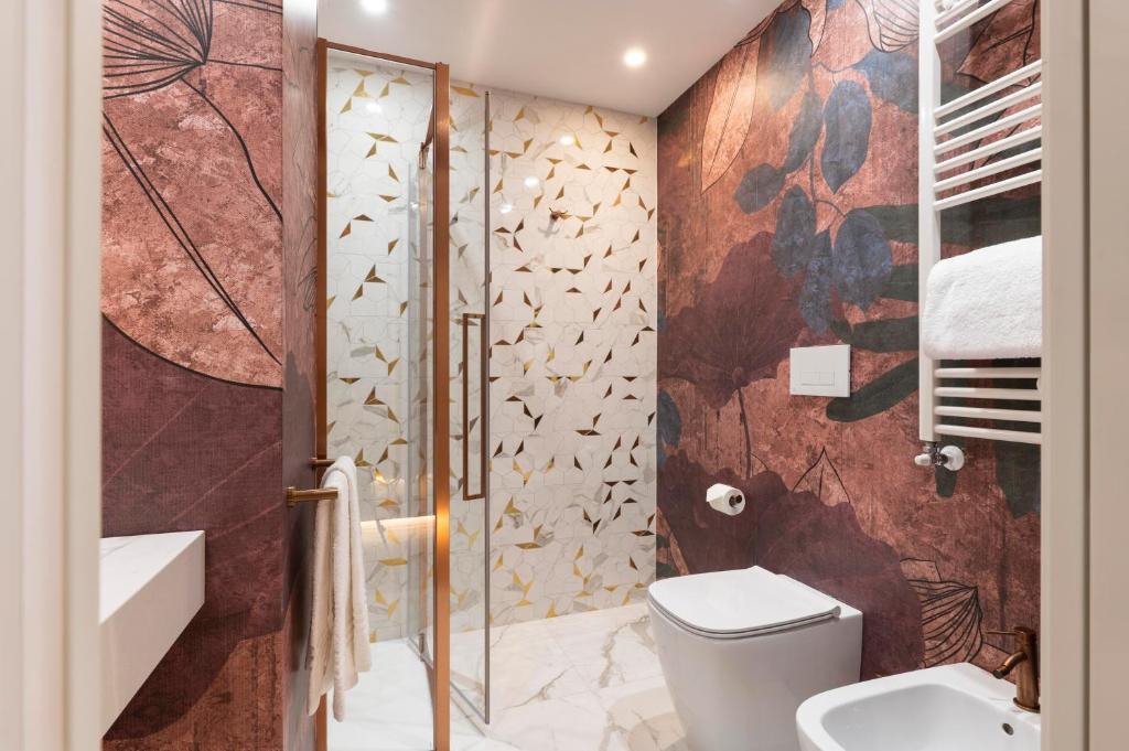 Koupelna v ubytování Je Rome Hotel