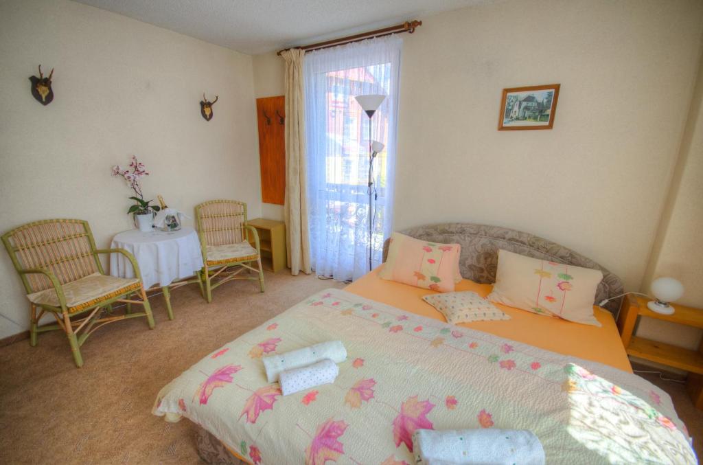 Postel nebo postele na pokoji v ubytování Penzion Ivana